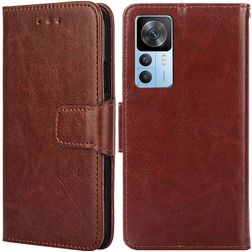Mobigear Wallet Xiaomi 12T Pro Hoesje Bookcase Portemonnee - Bruin
