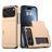 Mobigear Card iPhone 18 Pro Hoesje Hardcase Backcover Shockproof met Pasjeshouder - Goud