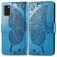 Mobigear Butterfly Samsung Galaxy A41 Hoesje Bookcase Portemonnee - Blauw