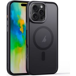 Mobigear Shockproof iPhone 16 Pro MagSafe Hoesje Hardcase Backcover - Zwart