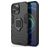 Mobigear Armor Ring iPhone 13 Pro Max Hoesje Hardcase Backcover Shockproof met Ringhouder - Zwart