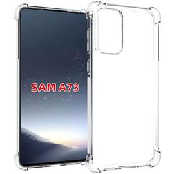 Mobigear Cushion Doorzichtig Samsung Galaxy A73 Hoesje Flexibel TPU Backcover Shockproof - Transparant