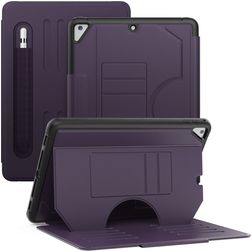 Mobigear Magnetic Folio iPad Air 2 (2014) Hoes Bookcase + Stylus Houder - Paars