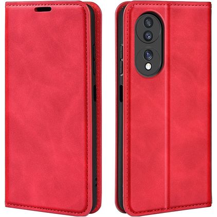 Mobigear Retro Slim HONOR 70 Hoesje Bookcase Portemonnee - Rood