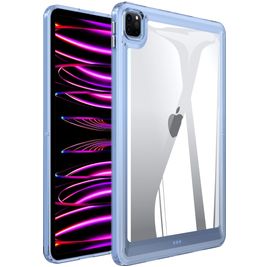 Mobigear Crystal iPad Pro 11 Inch (2020) Hardcase Backcover - Transparant / Blauw