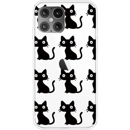 Mobigear Design iPhone 12 Pro Max Hoesje Flexibel TPU Backcover - Kat