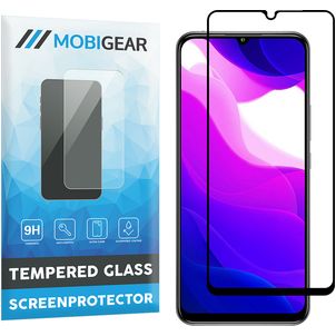 Mobigear Premium Xiaomi Mi 10 Lite Glazen Screenprotector - Case Friendly - Zwart