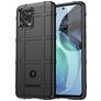 Mobigear Rugged Shield Motorola Moto G72 Hoesje Flexibel TPU Backcover Shockproof - Zwart