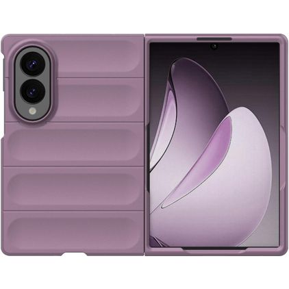 Mobigear Bumpy Samsung Galaxy Z Fold 8 Hoesje Flexibel TPU Backcover - Paars