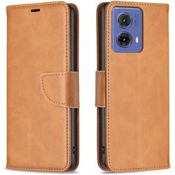 Mobigear Excellent Motorola Moto G85 Hoesje Bookcase Portemonnee - Cognac
