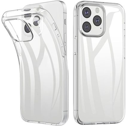 Mobigear Basics Doorzichtig iPhone 13 Pro Hoesje Flexibel TPU Backcover - Transparant