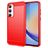 Mobigear Brushed Slim Samsung Galaxy A35 Hoesje Flexibel TPU Backcover - Rood