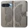 Mobigear Butterfly Google Pixel 9 Hoesje Bookcase Portemonnee - Grijs