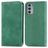 Mobigear Retro Slim Motorola Edge 20 Hoesje Bookcase Portemonnee - Groen