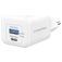 Mobilize Wall Charger Dual USB / USB-C Oplader Power Delivery 30W - Wit