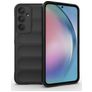 Mobigear Bumpy Samsung Galaxy A55 Hoesje Flexibel TPU Backcover - Zwart