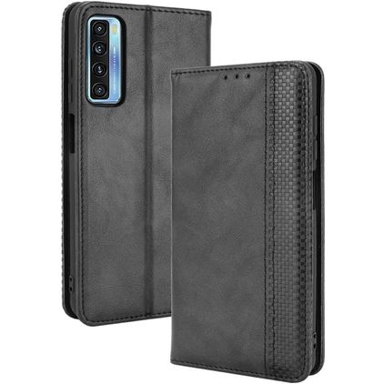 Mobigear Sensation TCL 20L Plus Hoesje Bookcase Portemonnee - Zwart