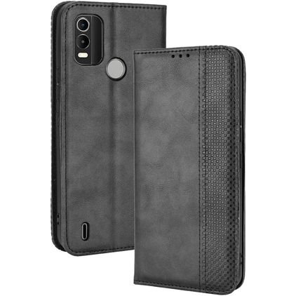 Mobigear Sensation Nokia C21 Plus Hoesje Bookcase Portemonnee - Zwart
