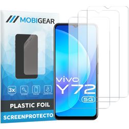Mobigear Vivo Y72 Screenprotector Folie - Case Friendly (3-Pack)