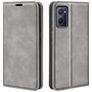Mobigear Retro Slim OPPO A96 Hoesje Bookcase Portemonnee - Grijs