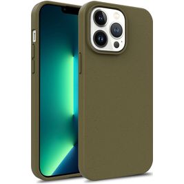 Mobigear Bio iPhone 15 Pro Max Hoesje Eco Friendly Backcover - Legergroen