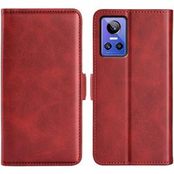Mobigear Slim Magnet Realme GT Neo 3 Hoesje Bookcase Portemonnee - Rood