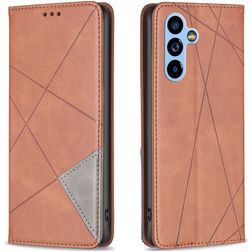 Mobigear Rhombus Slim Samsung Galaxy A54 Hoesje Bookcase - Bruin