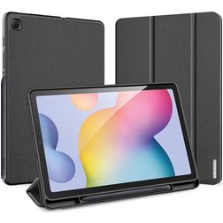 Dux Ducis Domo Samsung Galaxy Tab S6 Lite Hoes Bookcase + Stylus Houder - Zwart