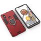 Mobigear Armor Ring Xiaomi Mi 8 SE Hoesje Hardcase Backcover Shockproof met Ringhouder - Rood