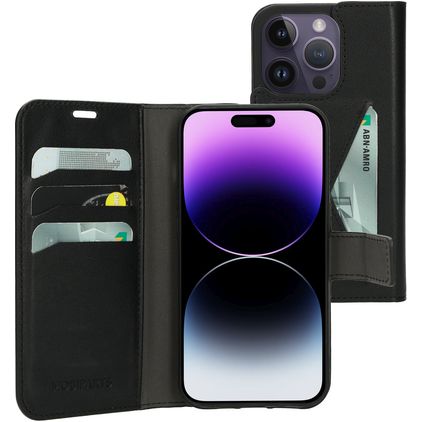 Mobiparts Classic Wallet iPhone 14 Pro Hoesje Bookcase Portemonnee - Zwart
