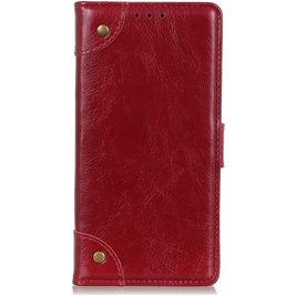 Mobigear Ranch Samsung Galaxy A21 Hoesje Bookcase Portemonnee - Bordeaux Rood