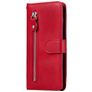 Mobigear Zipper Huawei P Smart (2020) Hoesje Bookcase Portemonnee - Rood
