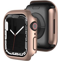 Mobigear Colors Dun Apple Watch - 45 mm Hardcase Hoesje - Roségoud
