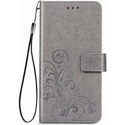 Mobigear Clover Samsung Galaxy M51 Hoesje Bookcase Portemonnee - Grijs