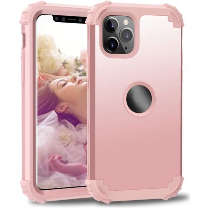 Mobigear Ultra Tough iPhone 11 Pro Hoesje Hardcase Backcover Shockproof - Roségoud