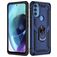 Mobigear Armor Ring Motorola Moto G71 5G Hoesje Hardcase Backcover Shockproof met Ringhouder - Blauw