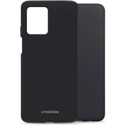 Mobilize Rubber Gelly Motorola Moto G54 Hoesje Flexibel TPU Backcover - Zwart