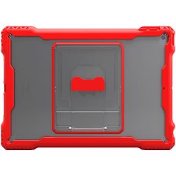 MAXCases Shield Extreme-X iPad 9 (2021) Hardcase Backcover + Standaard - Transparant / Rood