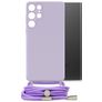 Mobilize Lanyard Gelly Samsung Galaxy S22 Ultra Flexibel TPU Hoesje met koord - Pastel Purple