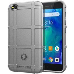 Mobigear Rugged Shield Xiaomi Redmi Go Hoesje Flexibel TPU Backcover Shockproof - Grijs