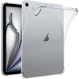 Mobigear Cushion iPad Air 11 Inch (2024) Hoes Flexibel TPU Backcover - Transparant