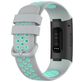 Mobigear Sport Plus Buckle Siliconen Fitbit Charge 4 Bandje Gespsluiting - Blauw / Grijs