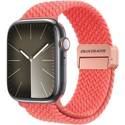 Dux Ducis Mixture Pro Nylon Apple Watch Bandje Magneetsluiting - 49/46/45/44 mm - Rood
