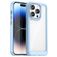 Mobigear Crystal iPhone 15 Pro Hoesje Hardcase Backcover - Transparant / Blauw
