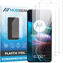 Mobigear Motorola Edge 30 Screenprotector Folie - Case Friendly (3-Pack)