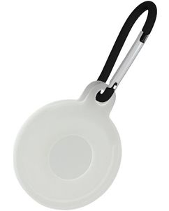 Mobigear Circle Key Apple AirTag Hoesje Flexibel TPU Sleutelhanger - Transparant