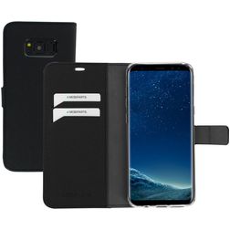 Mobiparts Saffiano Wallet Samsung Galaxy S8 Plus Hoesje Bookcase Portemonnee - Zwart