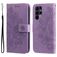 Mobigear Flowers Samsung Galaxy S23 Ultra Hoesje Bookcase Portemonnee - Paars