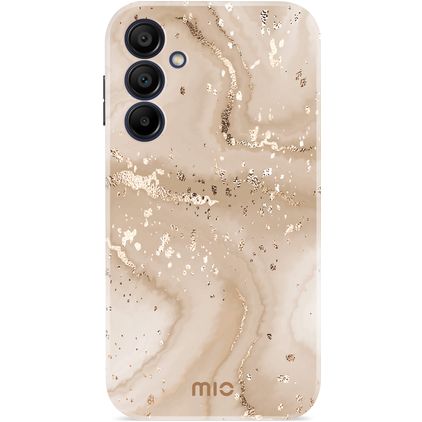 MIO Samsung Galaxy A15 MagSafe Hoesje Hardcase Backcover - Gold Marble