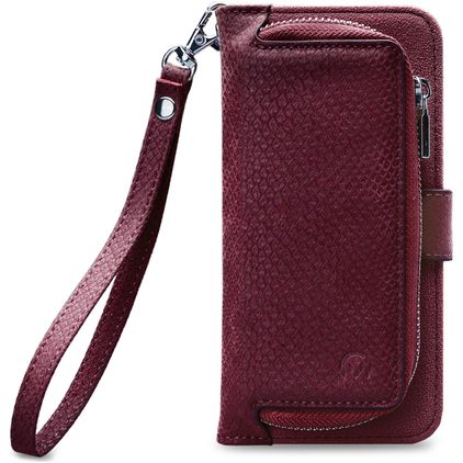 Mobilize Gelly Zipper iPhone XS Max Hoesje Uitneembare 2in1 Clutch - Bordeaux